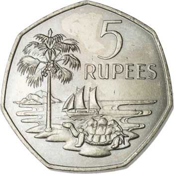 Seychelles 5-RUPEES (KM19)